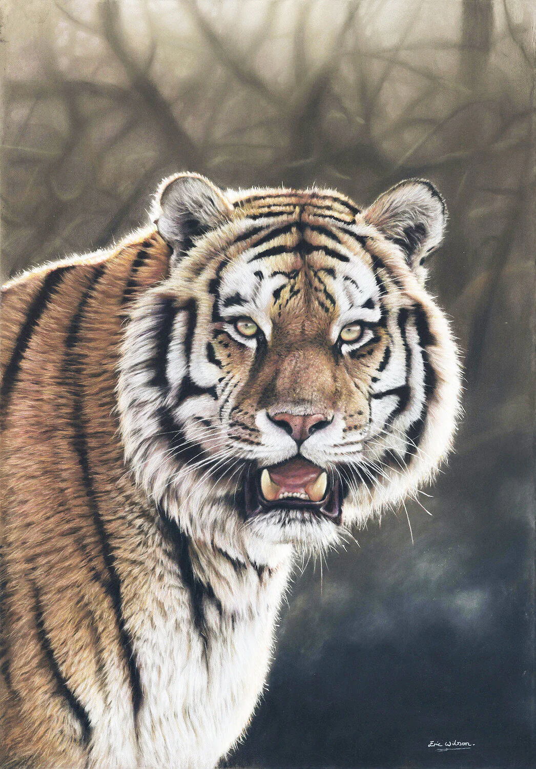 Amur Tiger At Twilight - Art by Eric Wilson