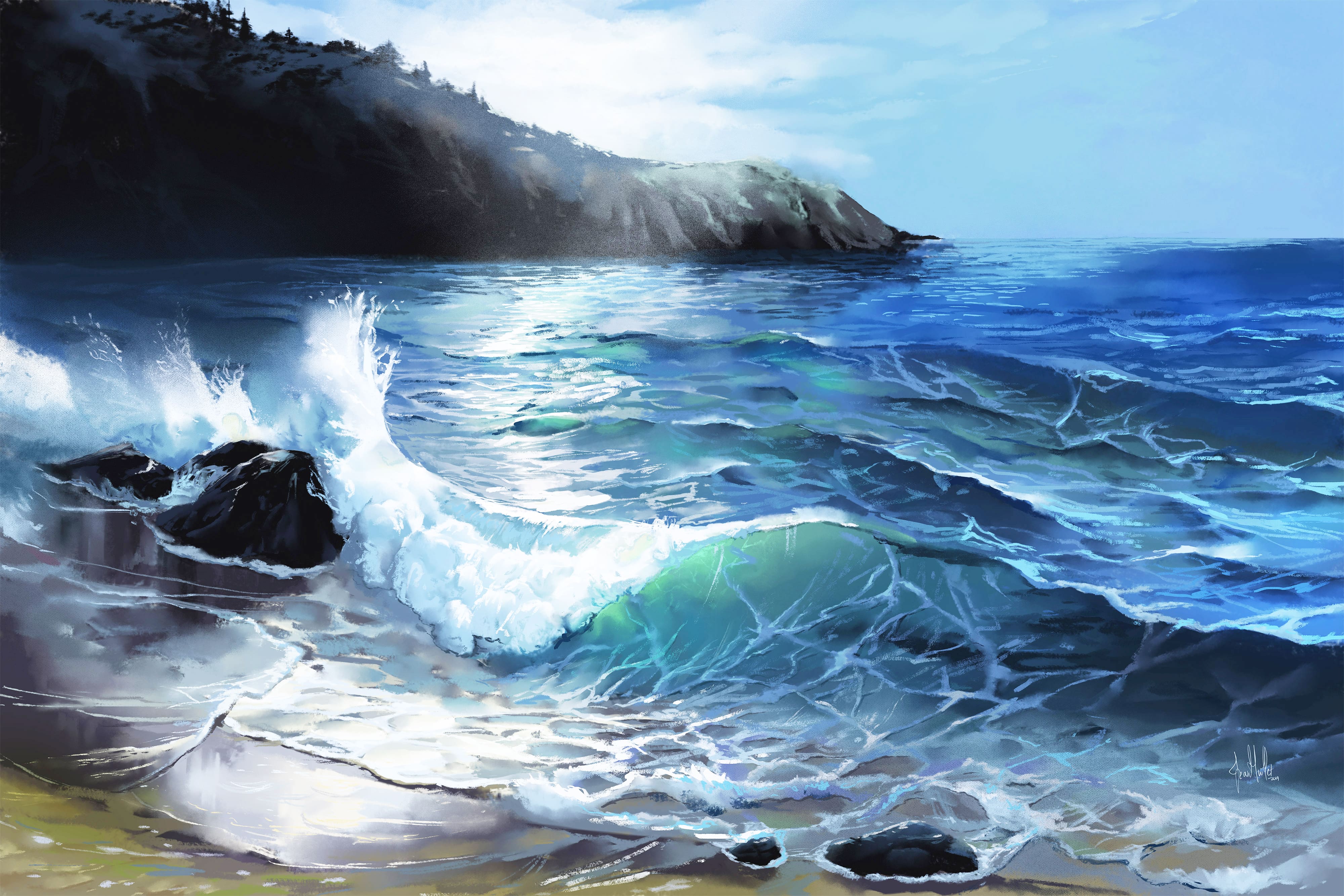 Anchor Bay - Art by Jean Guillet [USA SHIPPING]