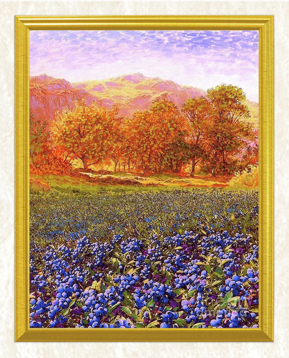 Autumn Trees Landscape DIY Diamond Painting - Image 3