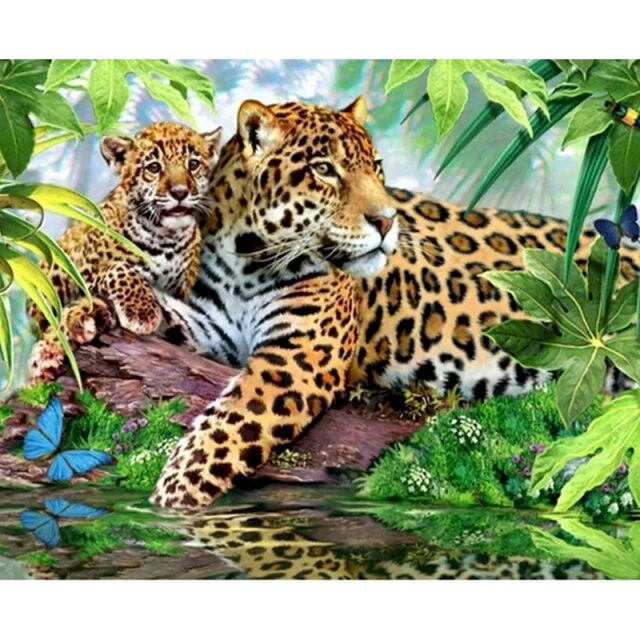 Baby Leopard - Diamond Painting