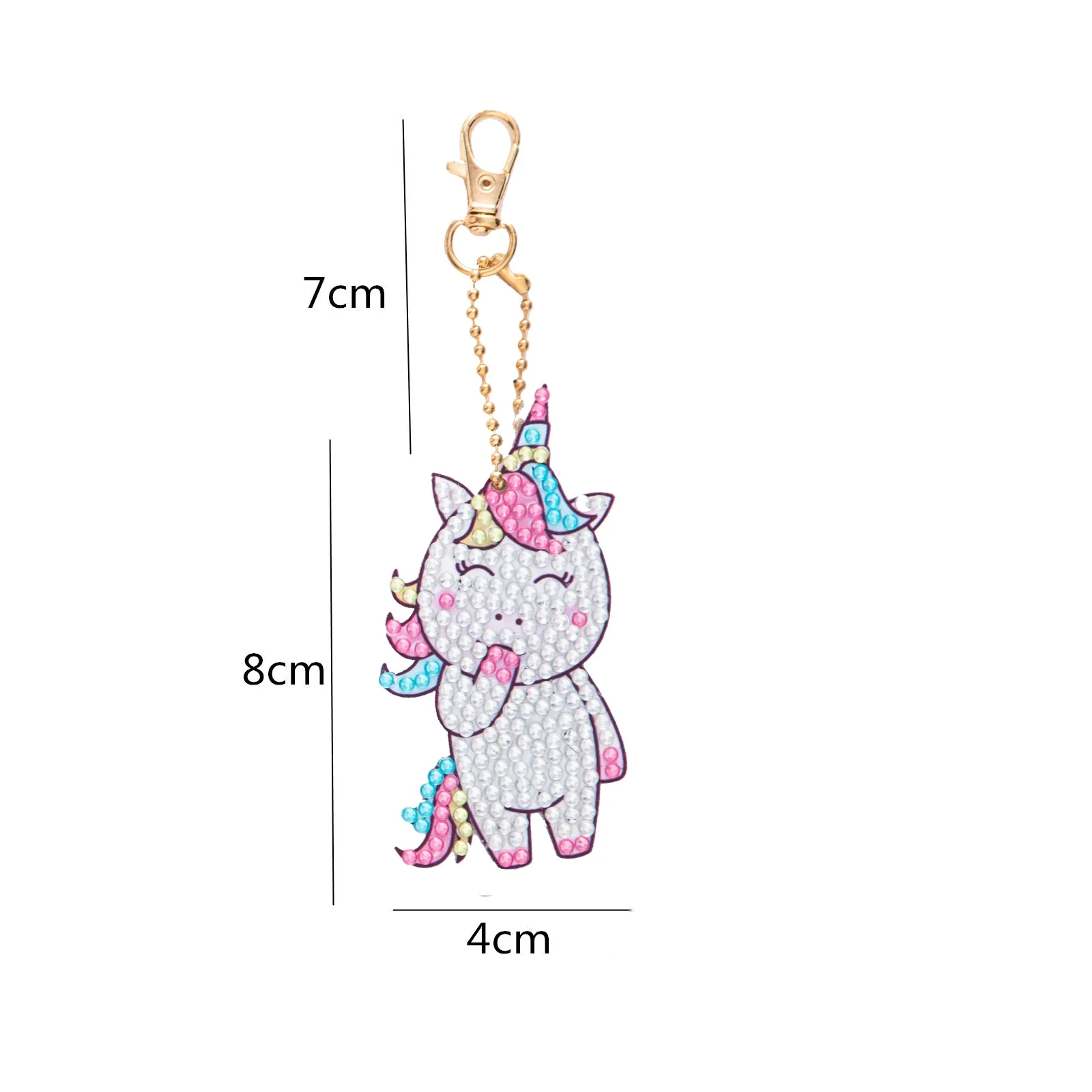 Baby Unicorn - Diamond Painting Keychains - Image 3