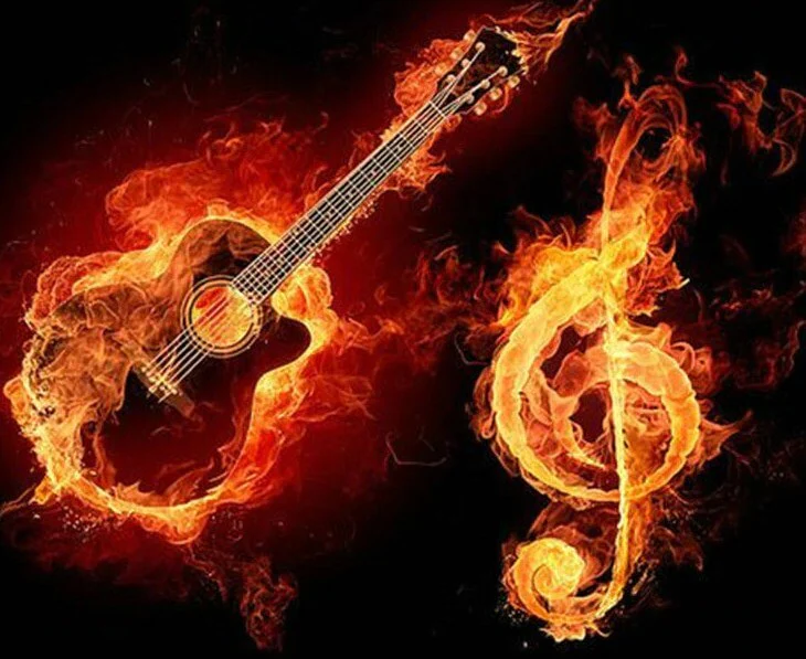 Blazing Music Diamond Painting