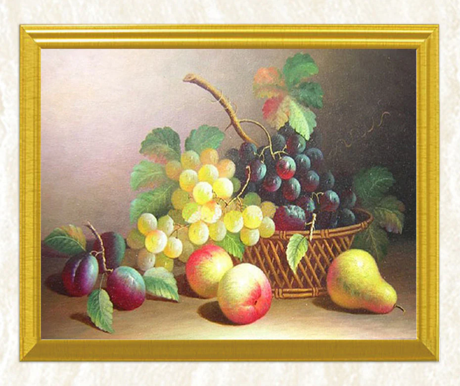 Bunch Of Grapes & some Fruits Painting - Image 3