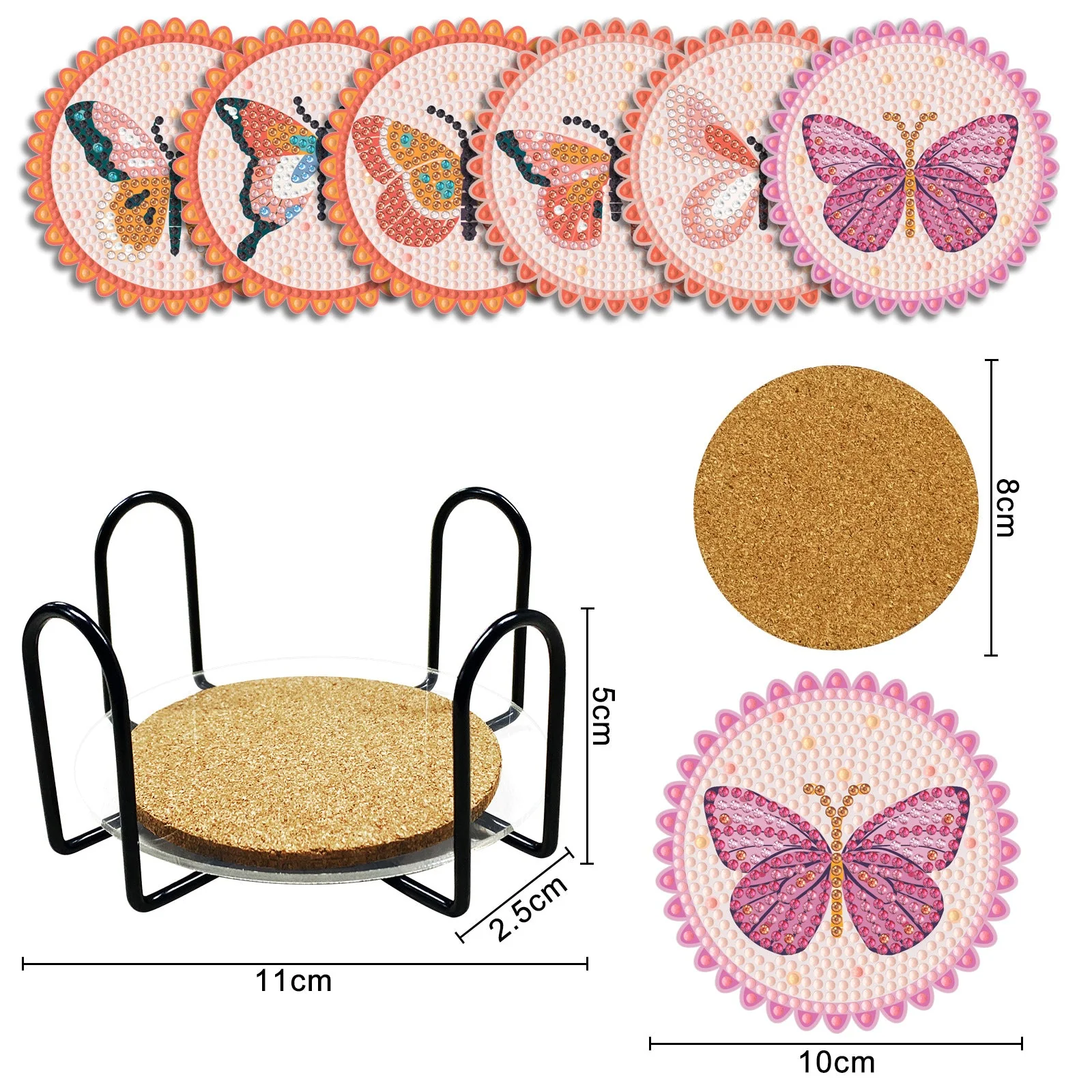 Butterfly Table Coasters - Paint by Diamonds - Image 5