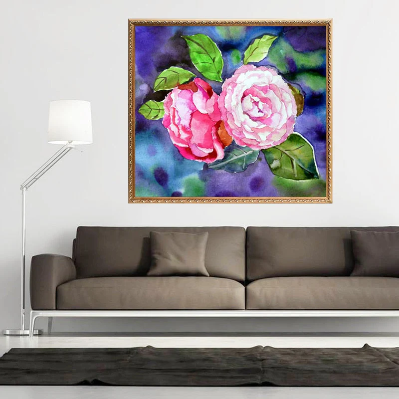 Camellia Flowers - DIY Diamond Painting - Image 2