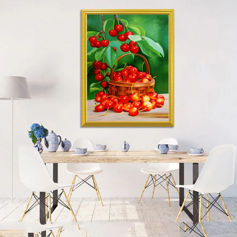 Cherry Basket DIY Diamond Painting - Image 2