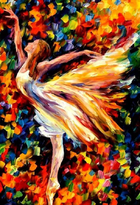 Colorful Ballerina Dancer - Leonid Afremov [USA SHIPPING]