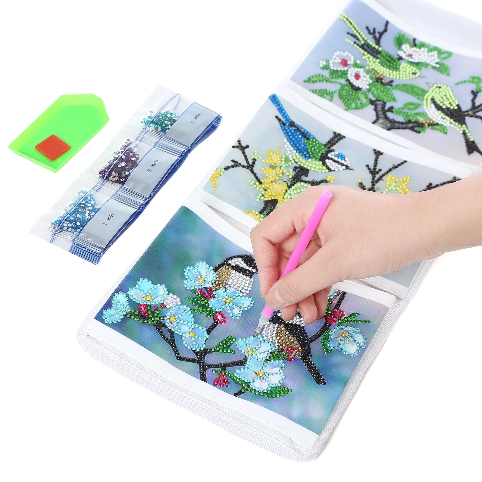 Colorful Birds Diamond Painting Storage Bag - Image 3
