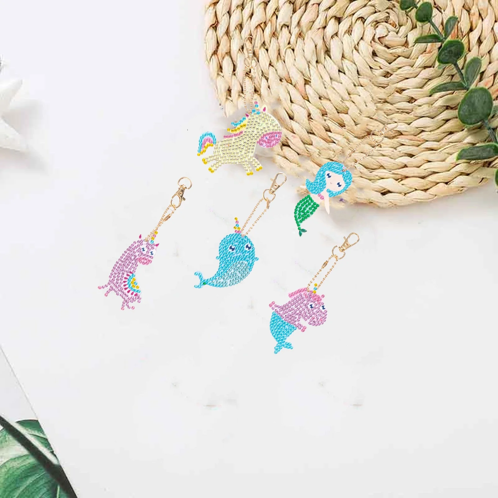 Colorful Cartoons- Diamond Painting Keychains