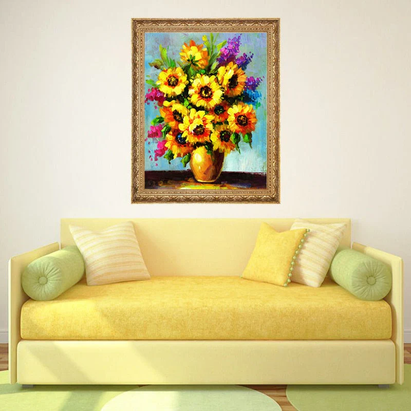 Colorful Flowers DIY Diamond Painting - Image 2