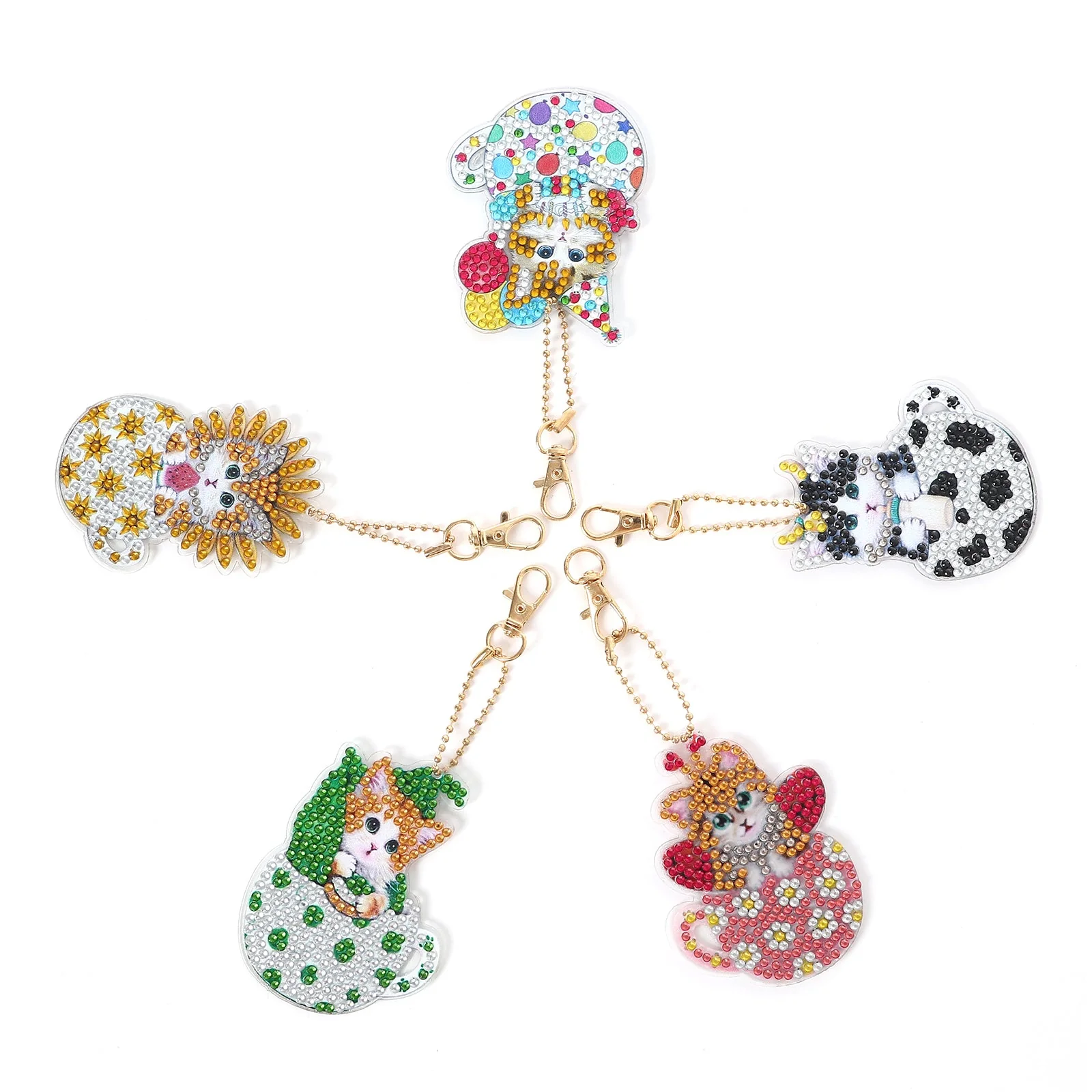 Colorful Kittens - Diamond Painting Keychains - Image 2
