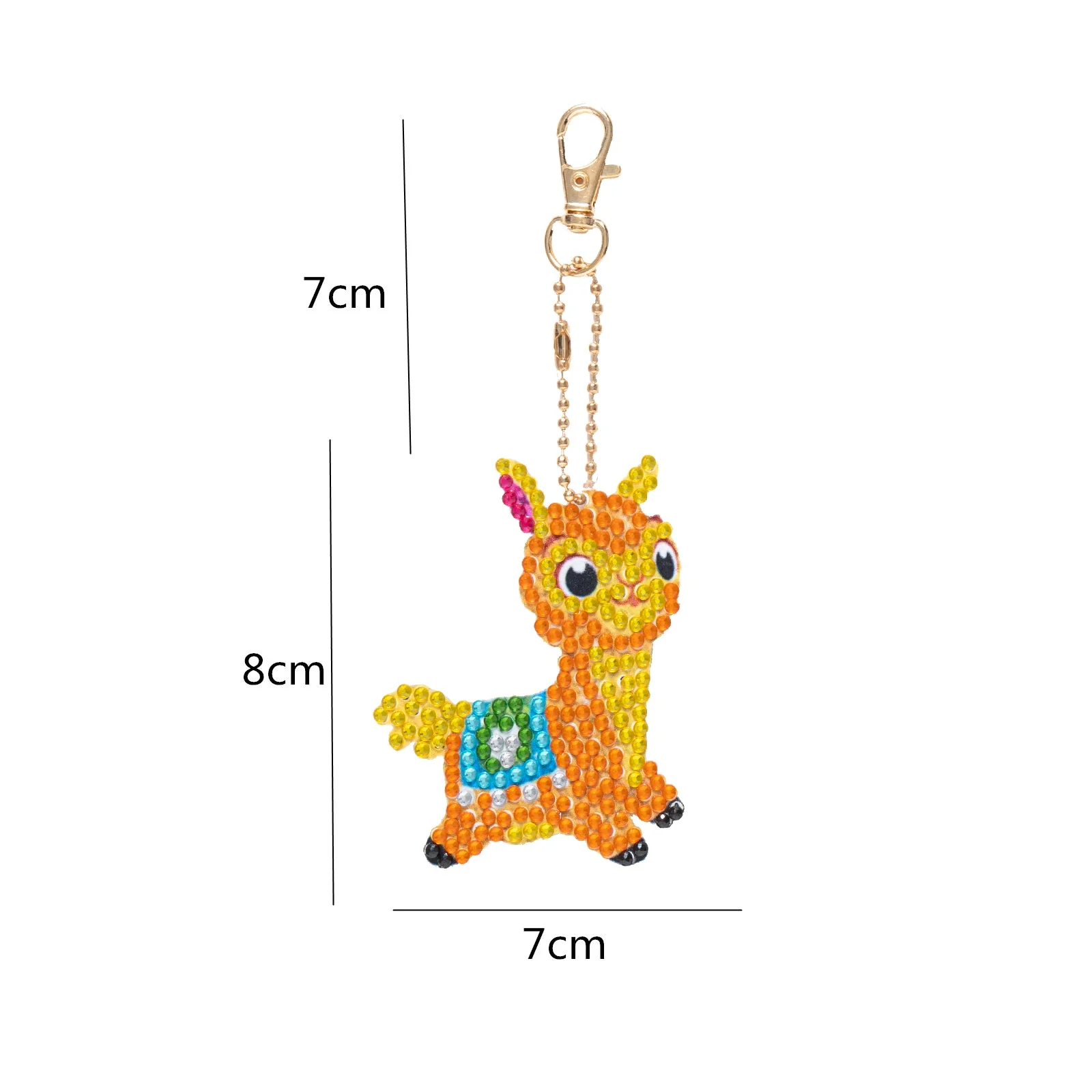 Colorful Llama - Diamond Painting Keychains - Image 3