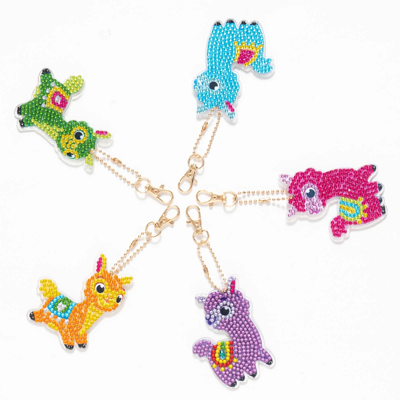 Colorful Llama - Diamond Painting Keychains - Image 4