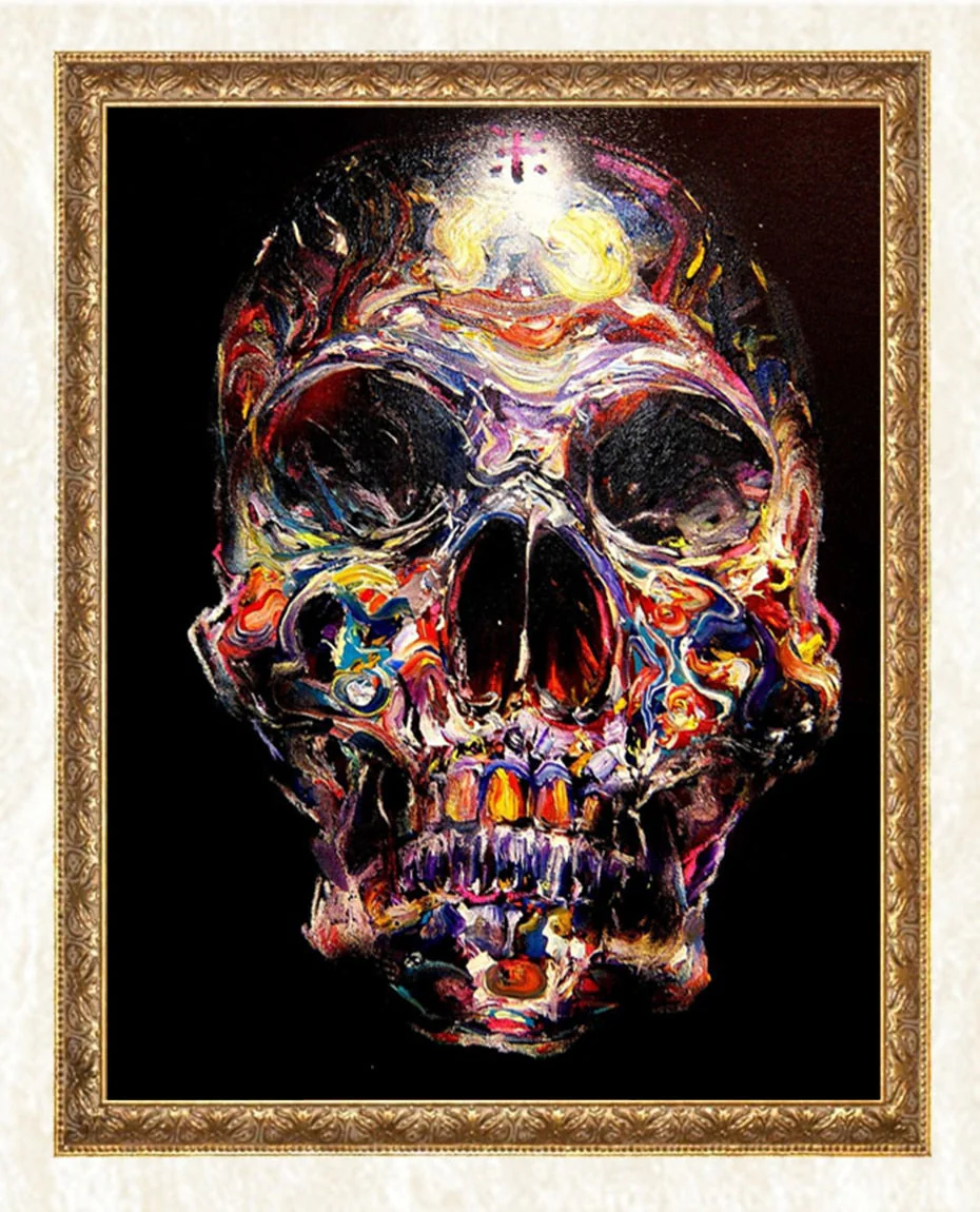 Colorful Skull DIY Diamond Painting - Image 3