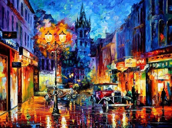 Colorful Street Diamond Painting Kit