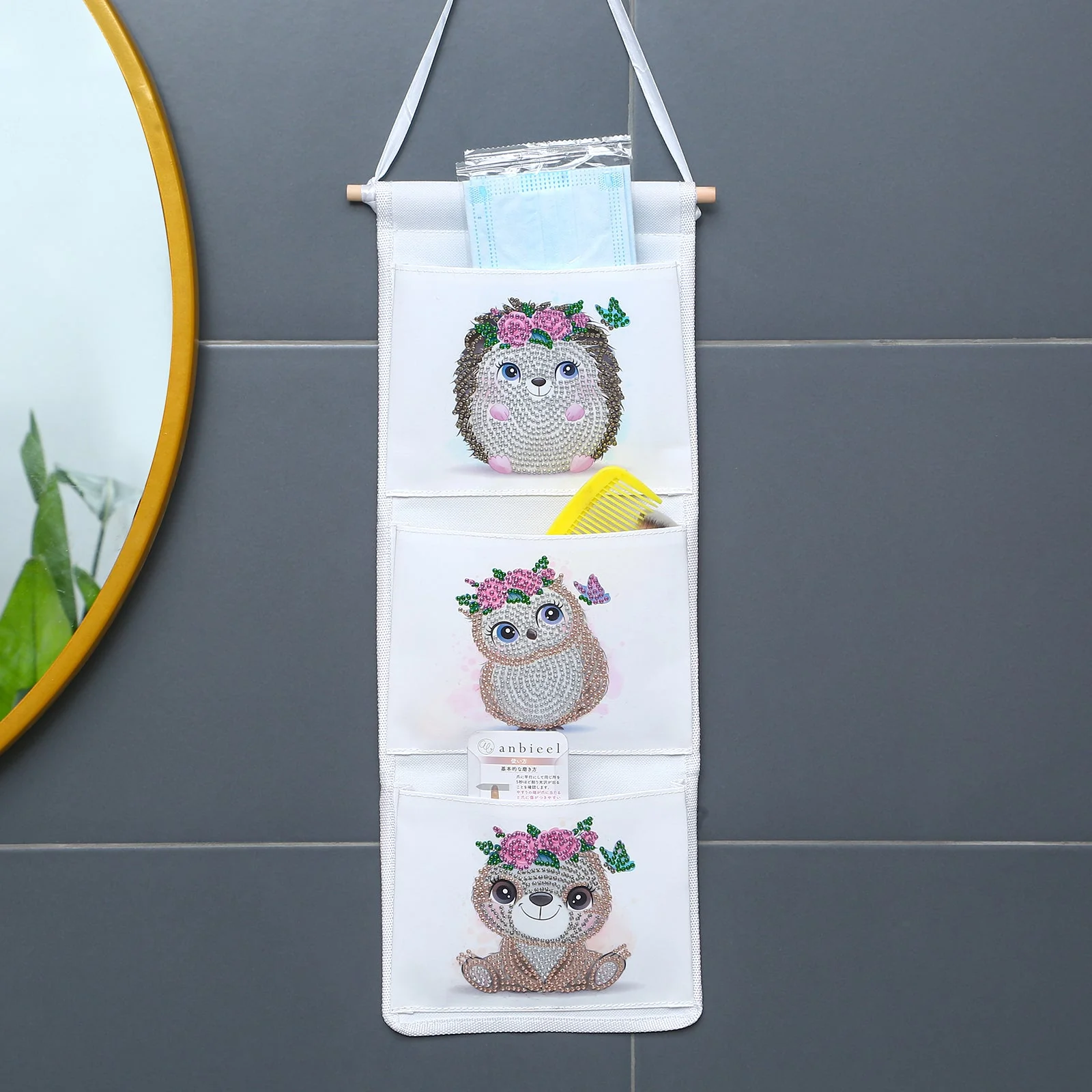 Cute Hedgehog Diamond Painting Storage Bag - Image 2