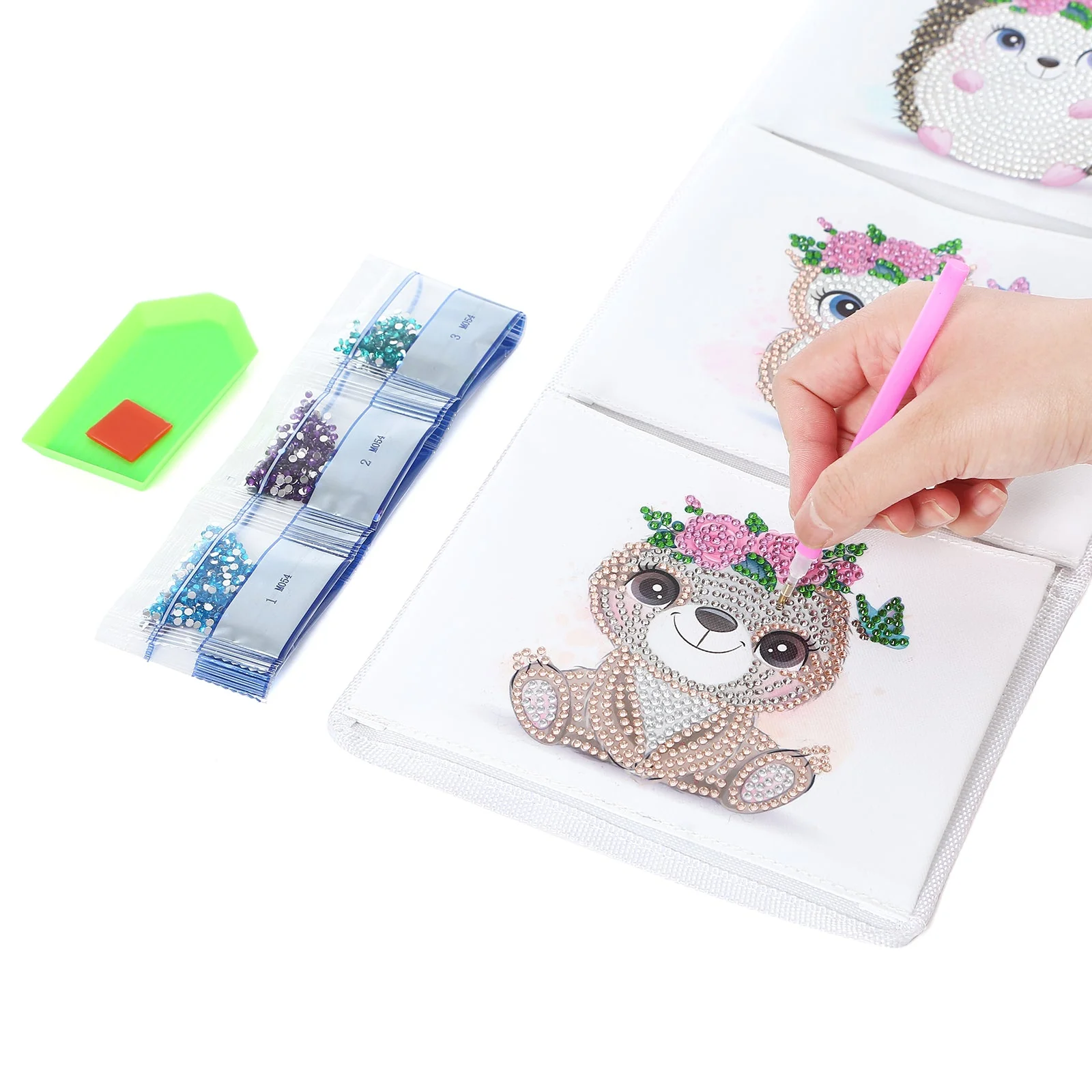 Cute Hedgehog Diamond Painting Storage Bag - Image 3