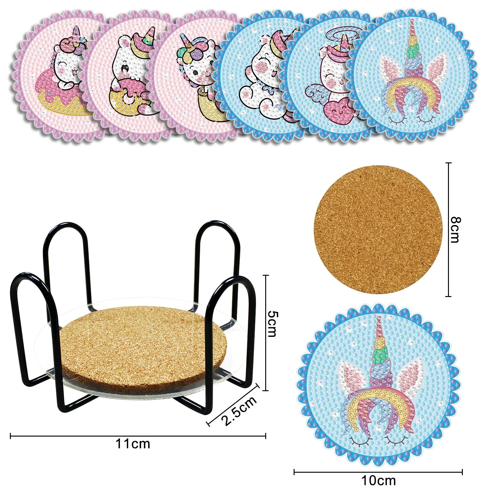 Cute Unicorn Table Coasters Diamond Painting - Image 5