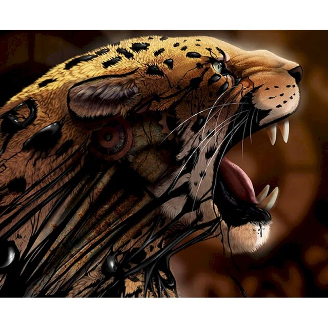 Demon Leopard - DIY Diamond Painting Kit
