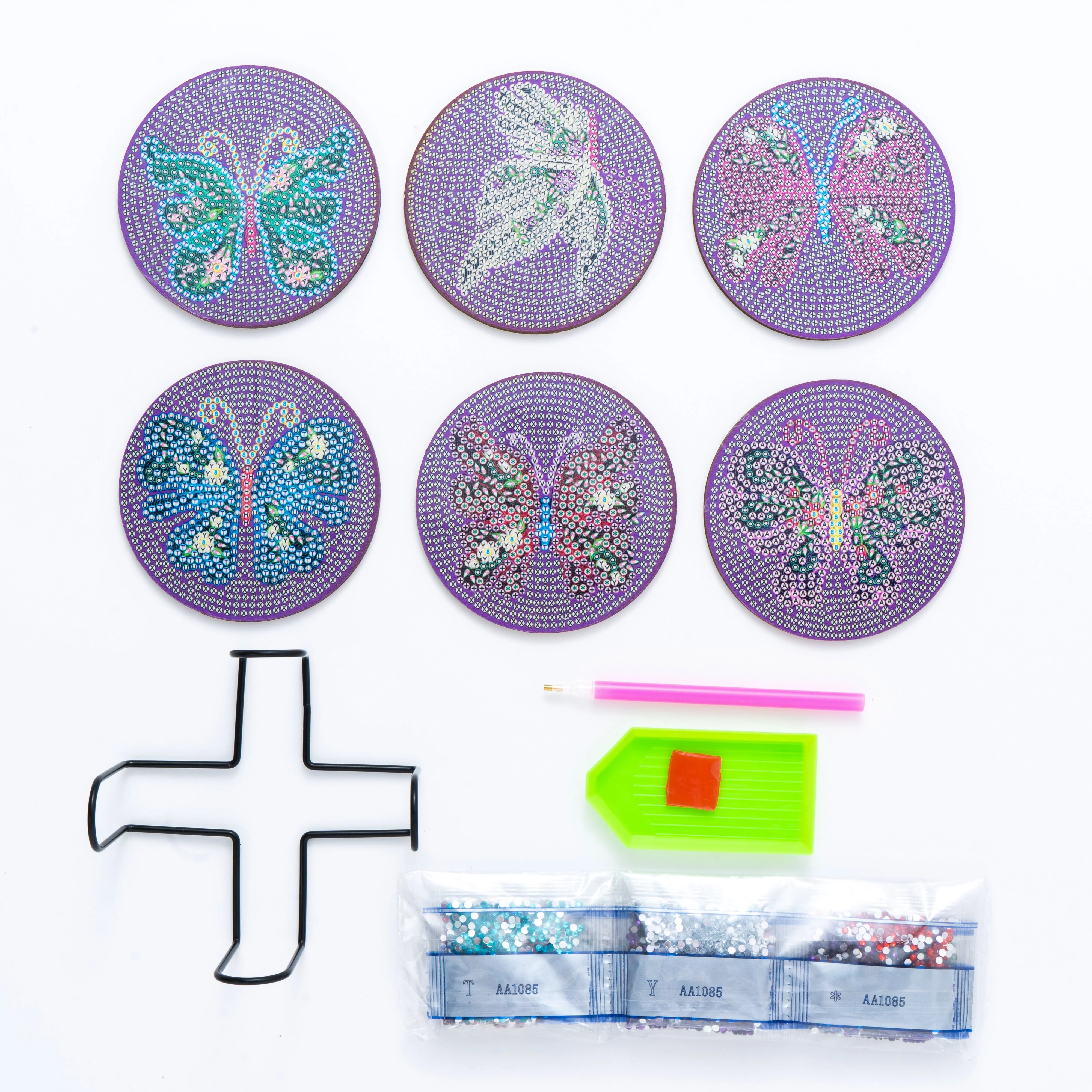 Diamond Painting Coasters Butterfly Design - Image 4