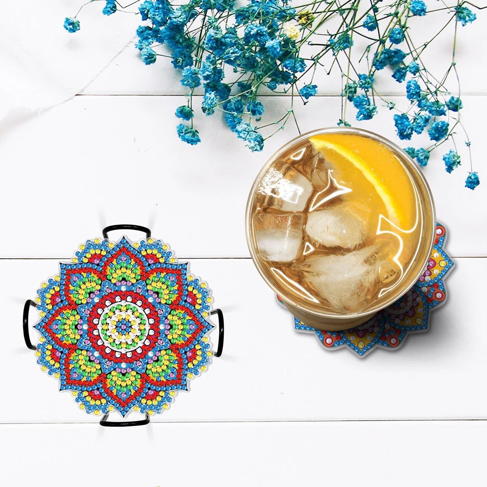Diamond Painting Coasters for Drinks - Image 3