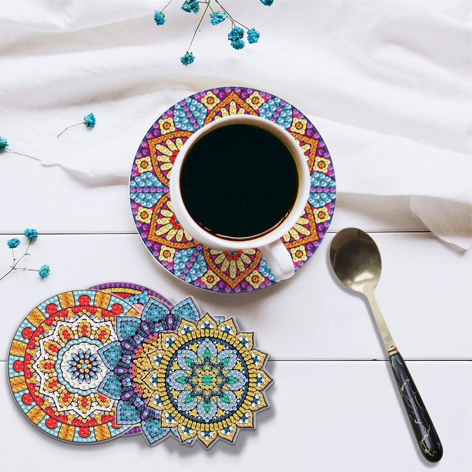 Diamond Painting Coasters for Drinks - Image 7