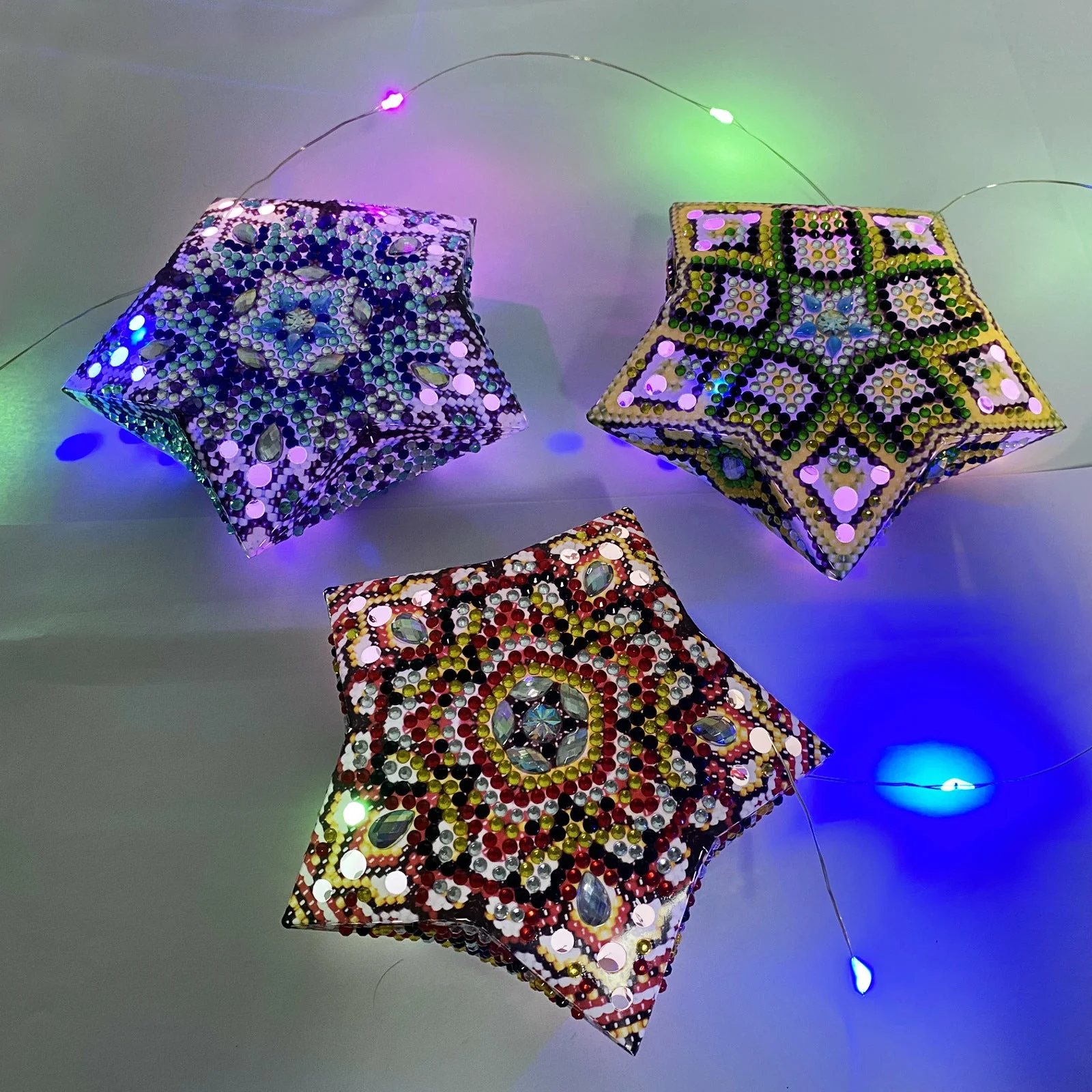 Diamond Painting LED Christmas Ornaments - Image 3