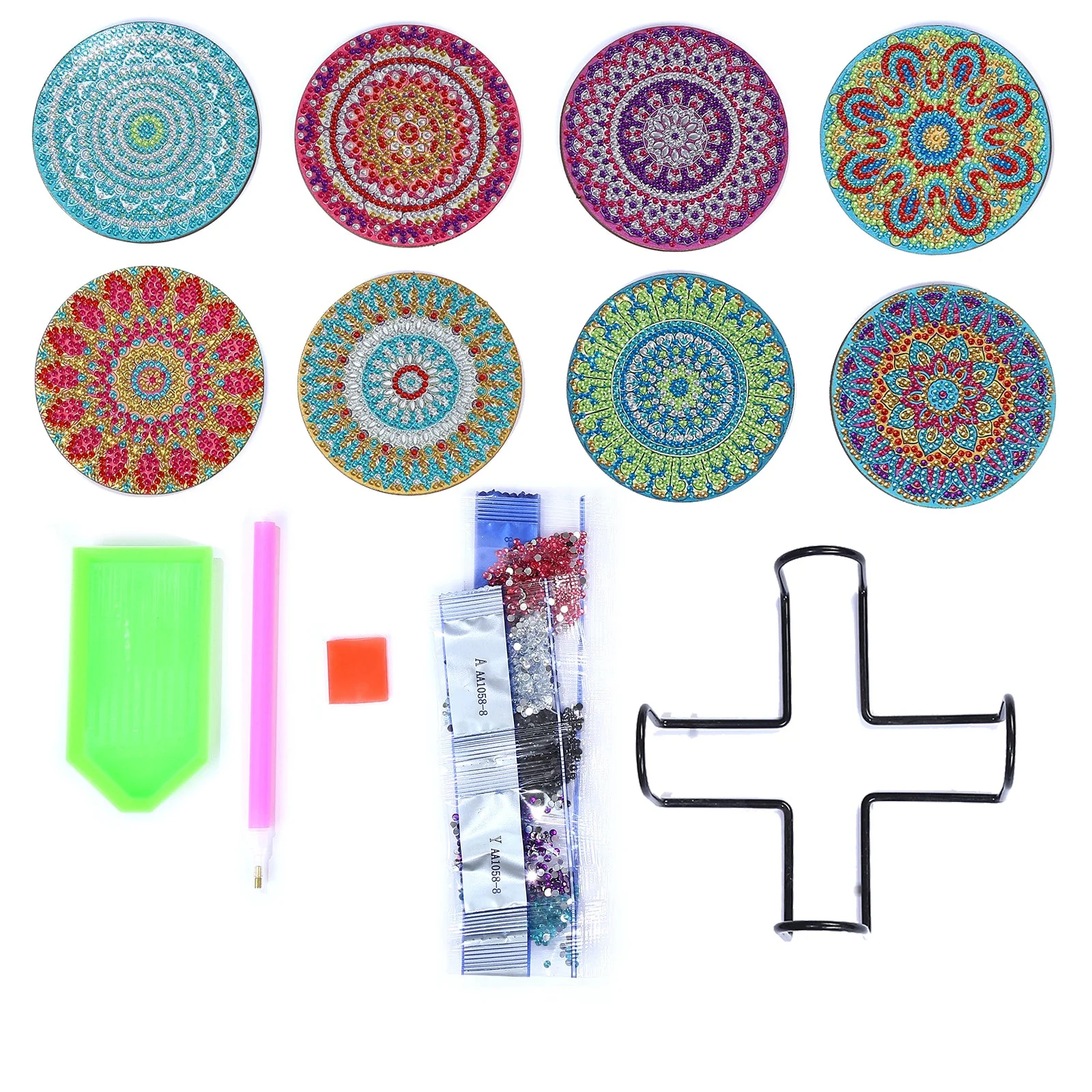 DIY Diamond Painting Coasters - Mandala Art - Image 10