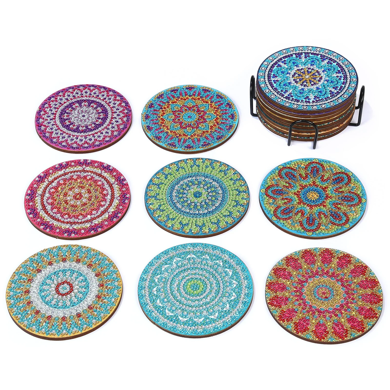 DIY Diamond Painting Coasters - Mandala Art - Image 12