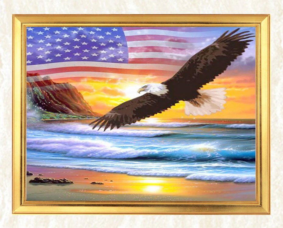 Eagle Flying on the Beach - Image 3