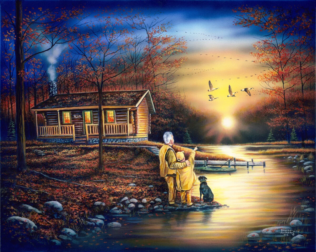 Evening Reflections - Art by Robert Andrea