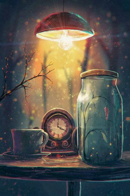 Fantasy Clock DIY Diamond Painting - Image 2