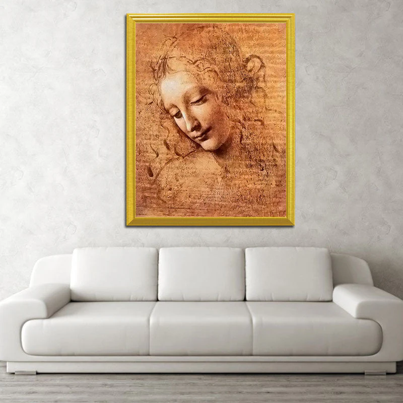 Girl Portrait  Diamond Painting - Leonardo Da Vinci - Image 2