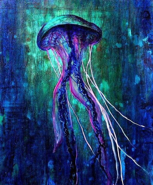 Glow in the Dark Jellyfish DIY Diamond Painting