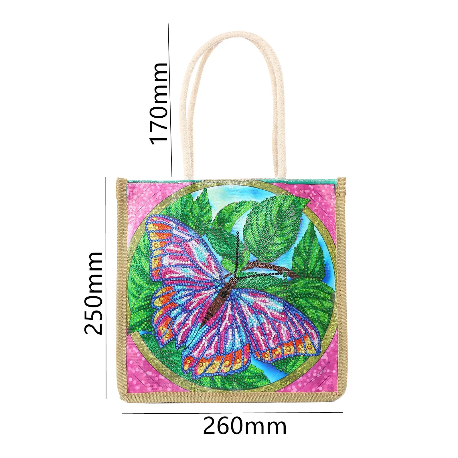 Gorgeous Butterfly - Diamond Painting Shopping Bag - Image 2