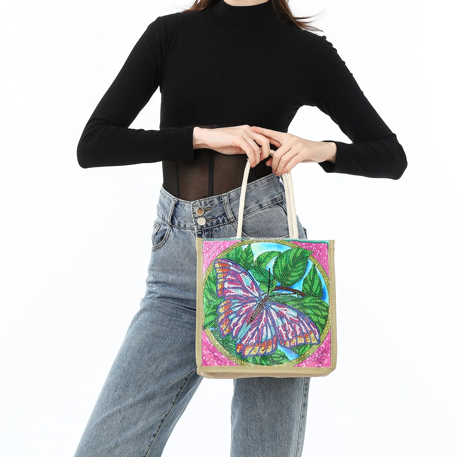 Gorgeous Butterfly - Diamond Painting Shopping Bag - Image 4