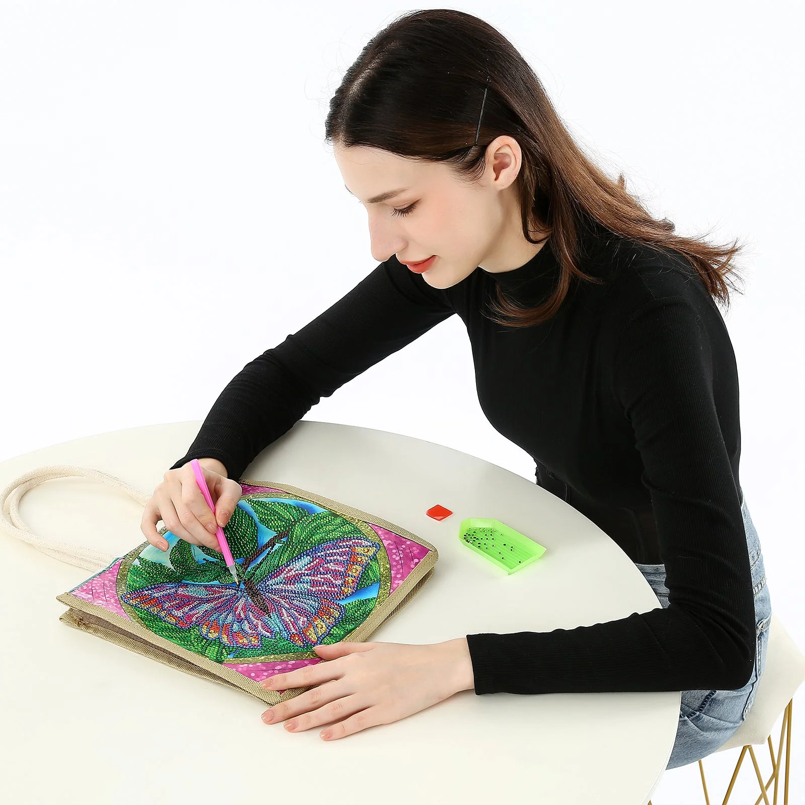Gorgeous Butterfly - Diamond Painting Shopping Bag - Image 5