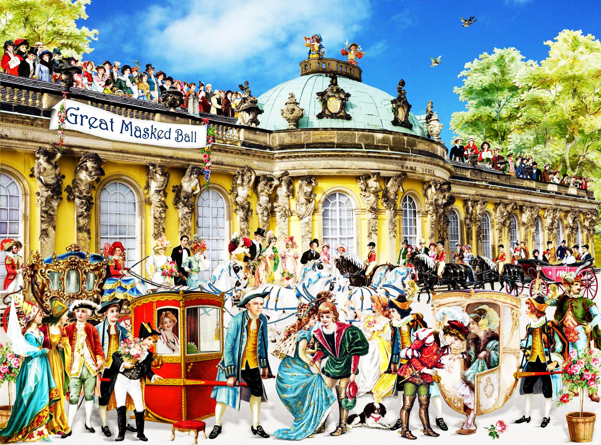 Great Masked Ball - Art by Barbara Behr