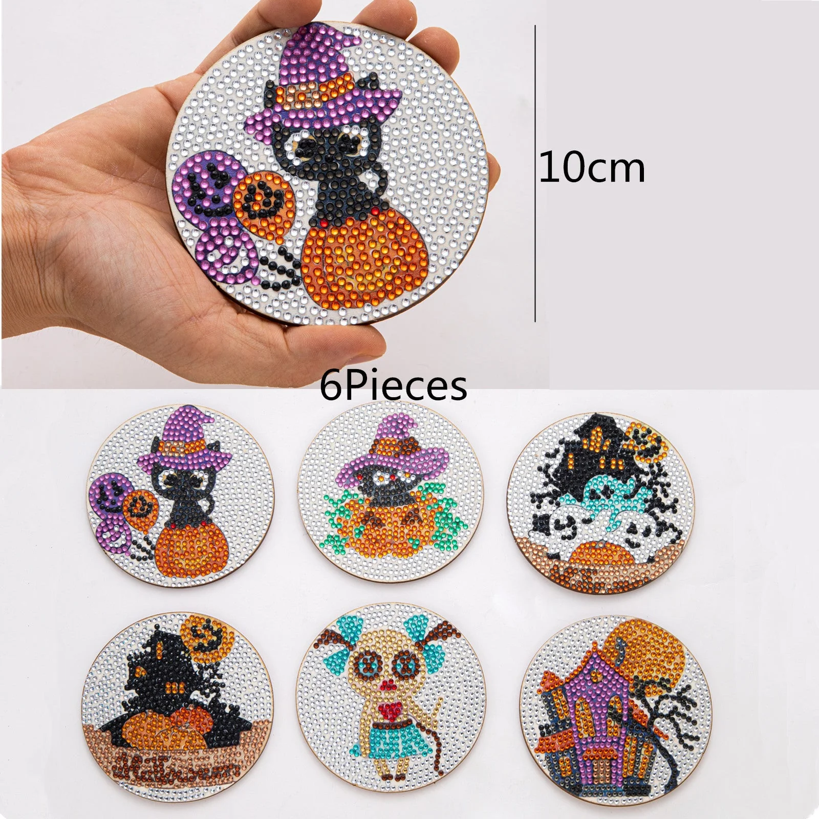 Halloween Table Coasters - Paint with Diamonds - Image 3