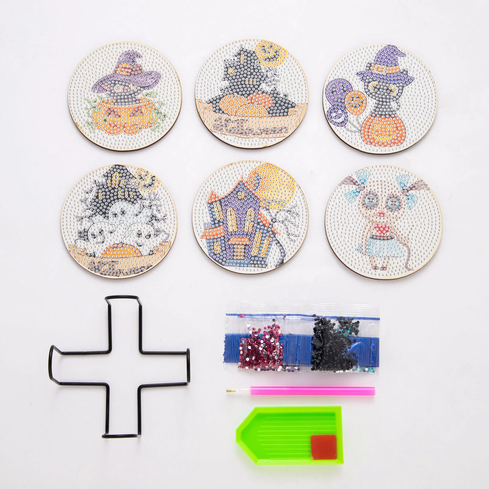 Halloween Table Coasters - Paint with Diamonds - Image 4