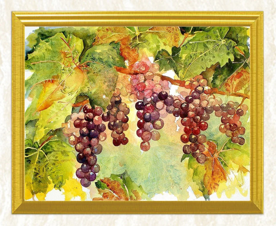 Hanging Grapes DIY Painting - Image 3