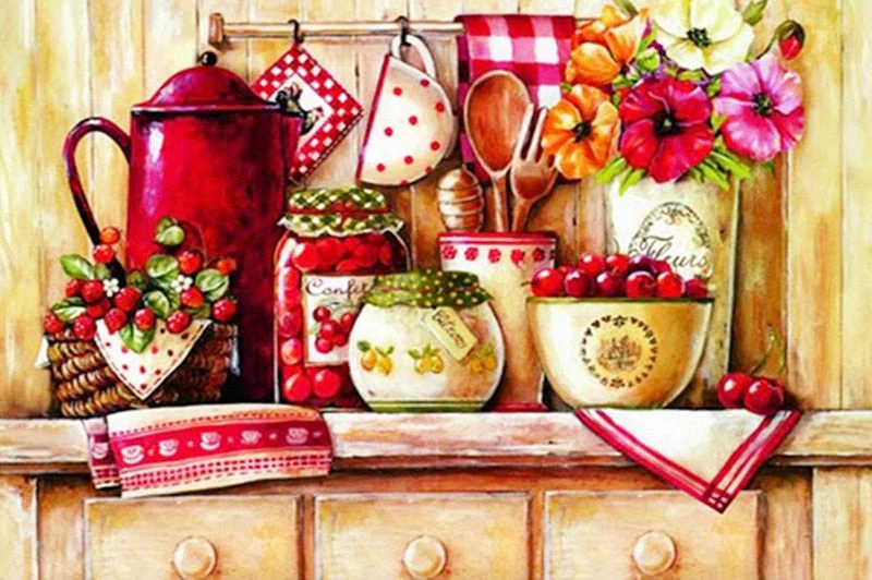 Kitchen Corner DIY Diamond Painting