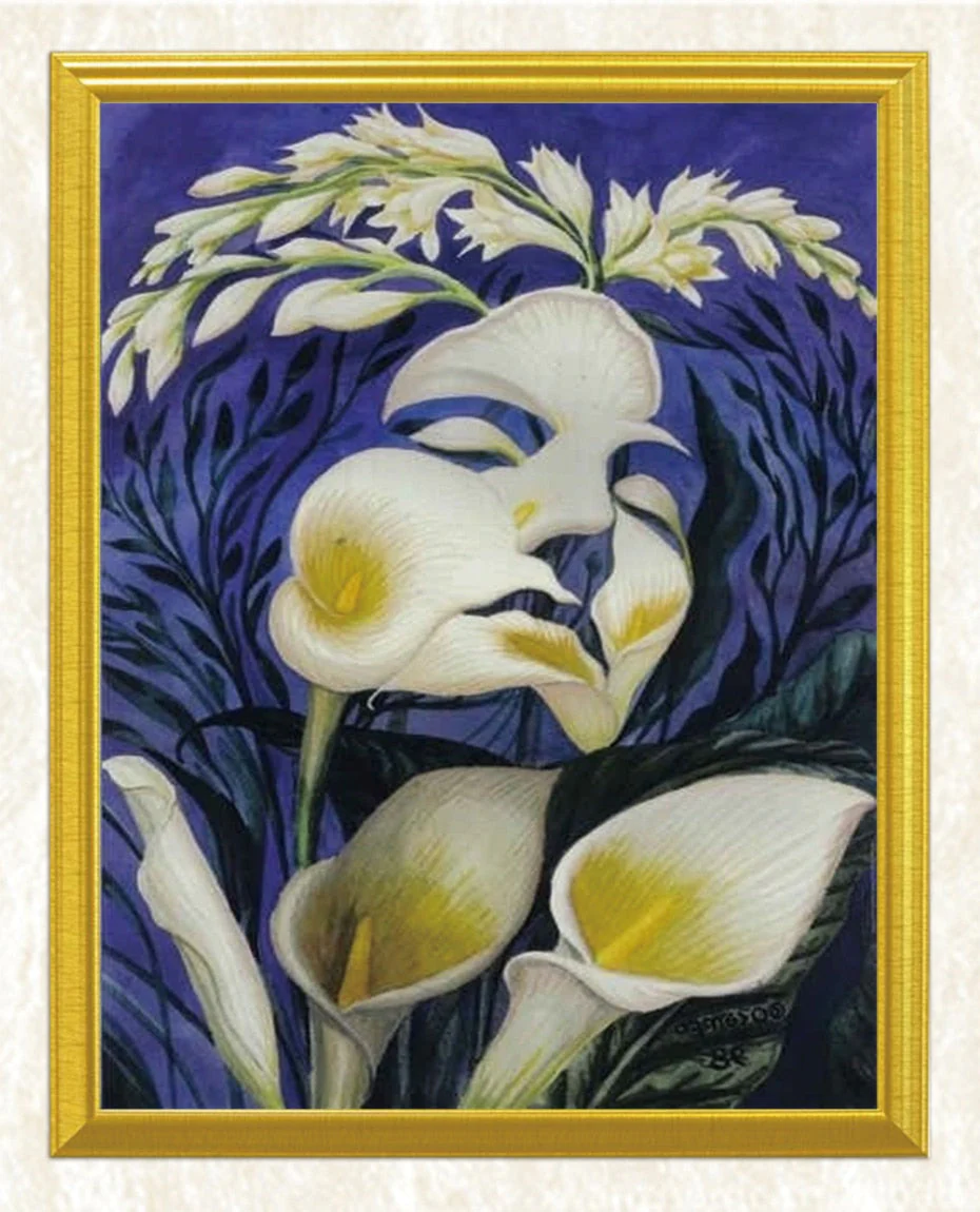 Lady & Flowers Art DIY Diamond Painting - Image 3