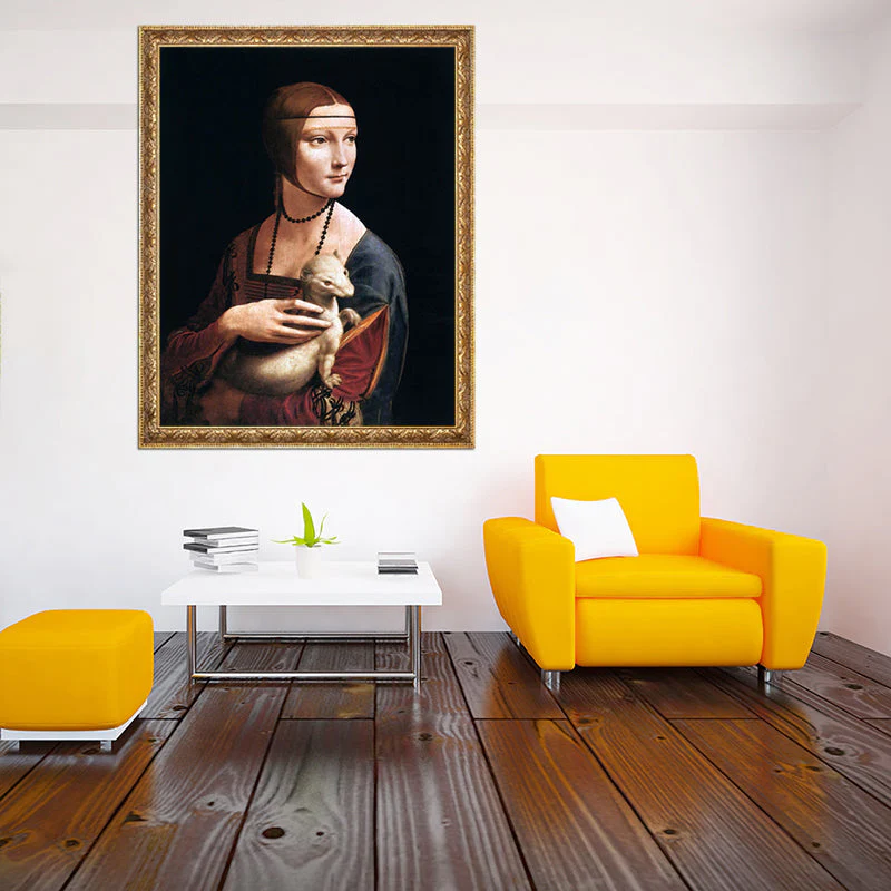 Lady with an Ermine - Leonardo da Vinci - Image 2