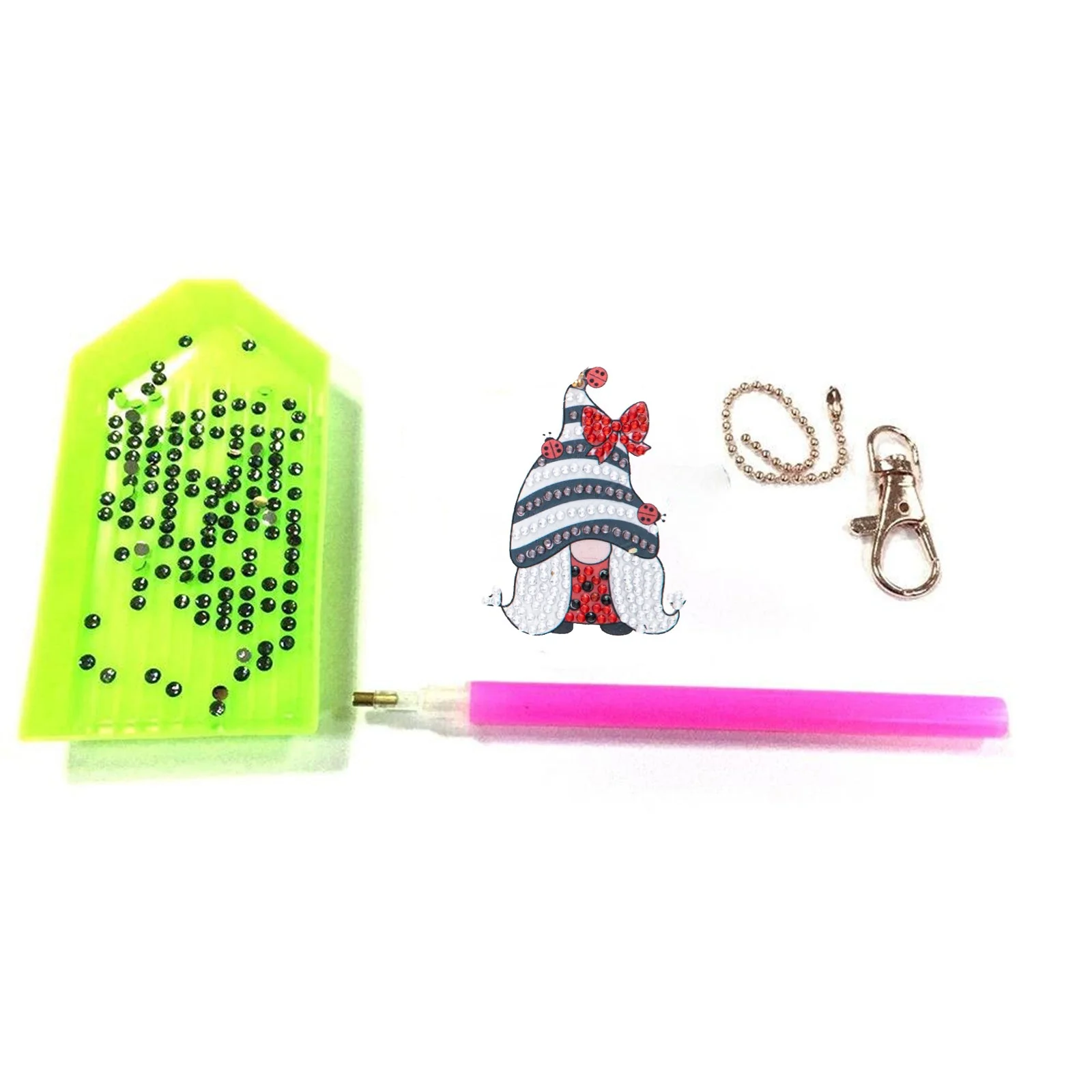 Ladybug Gnome - Diamond Painting Keychains - Image 5