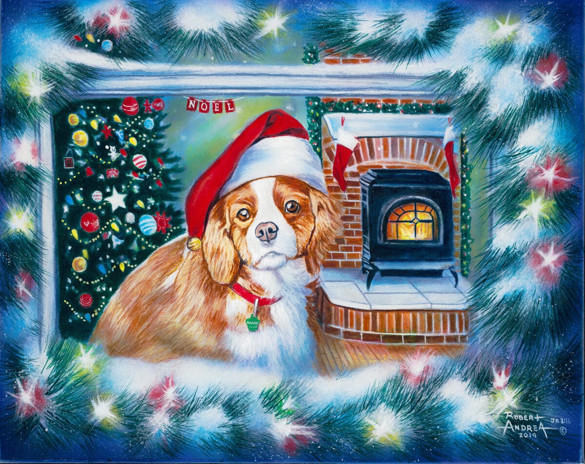 Little Christmas Dreamer - Art by Robert Andrea