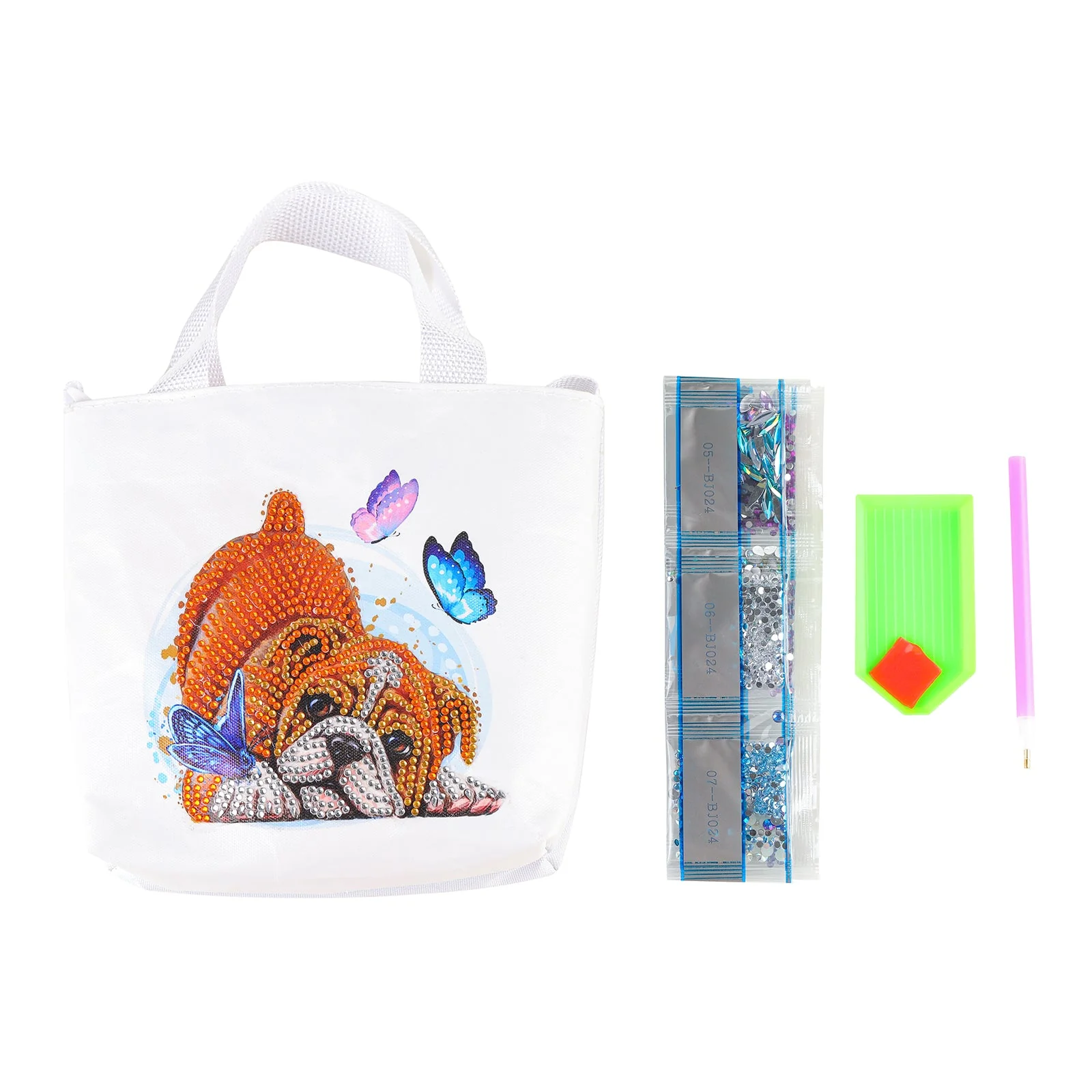 Little Puppy Diamond Painting Tote Bag - Image 4