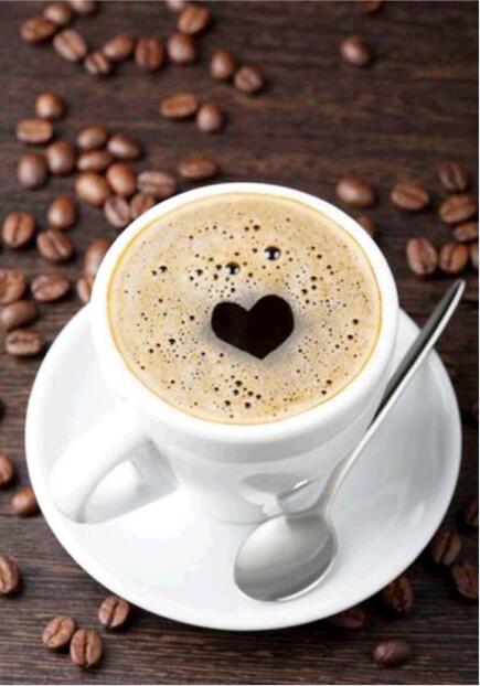 Lovely Coffee Cup & Beans