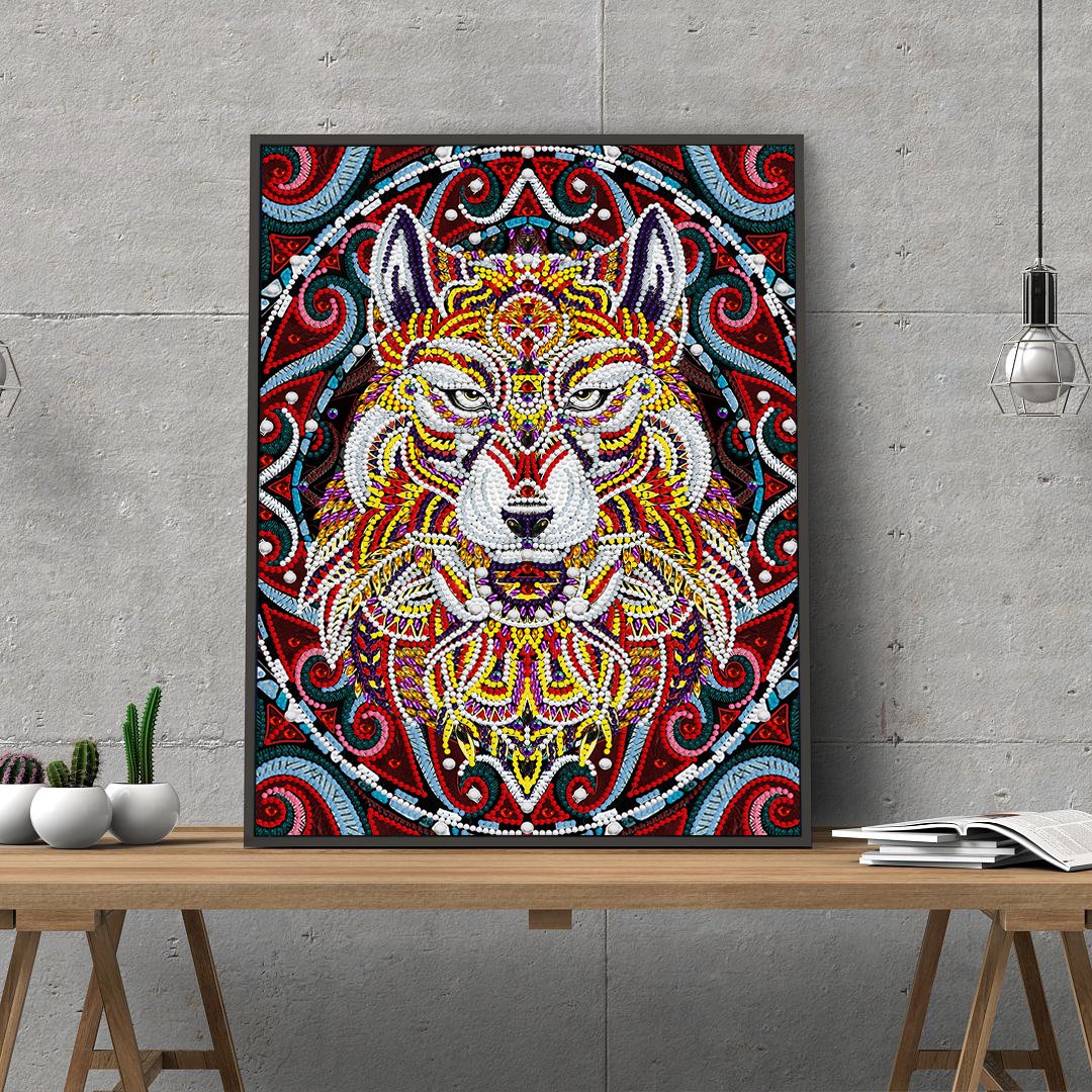 Luminous Alpha Wolf Special Diamond Painting - Image 4