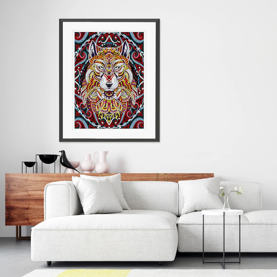 Luminous Alpha Wolf Special Diamond Painting - Image 6